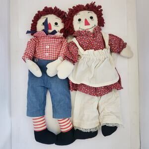 Vintage Raggedy Ann and Andy Dolls